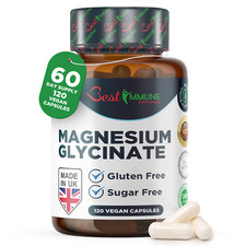 2pack Natural Magnesium Glycinate 1000mg per Serving 120 Vegan Caps