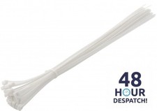 Cable Ties White 100/140/200/250/300mm Nylon Zip Tie Wraps Strong Various Sizes