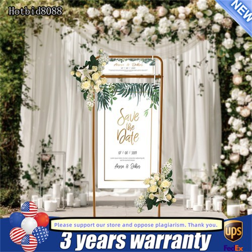Wedding sign stand gold large - wedding, stand,