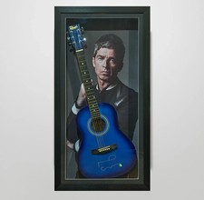 Noel Gallagher Framed Signed Acoustic Guitar