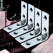 4 x STEEL RIGHT ANGLE BRACKET