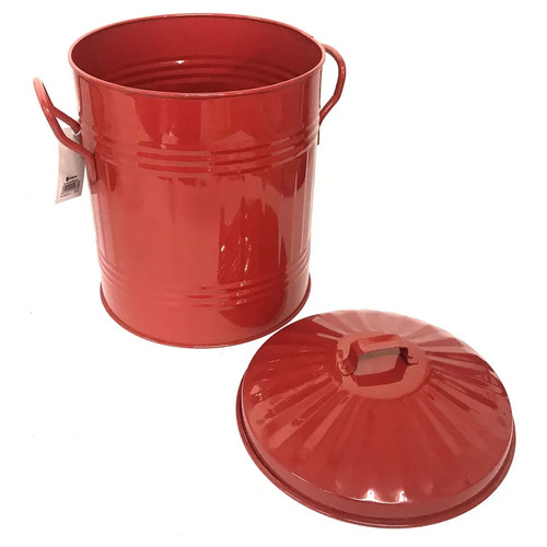 Galvanised mini metal bin - mini,