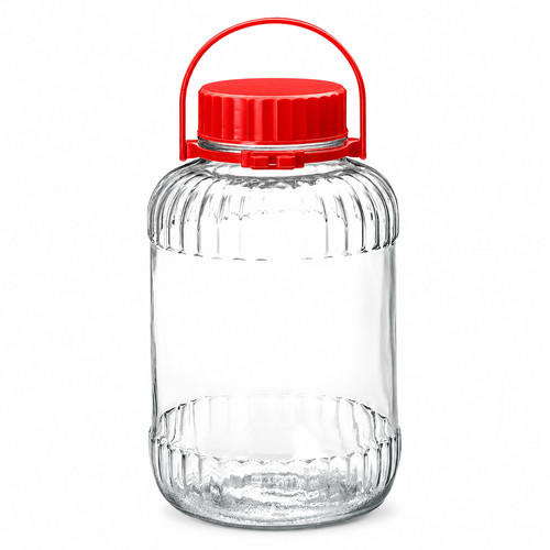 Large glass storage jar - 8l,