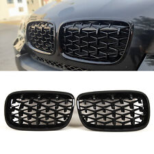 Fits BMW X5 E70 X6 E71 2007-14 Front Kidney Grilles Diamond Meteor Style Gloss