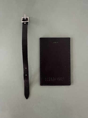 Rimowa black leather travel - rimowa,