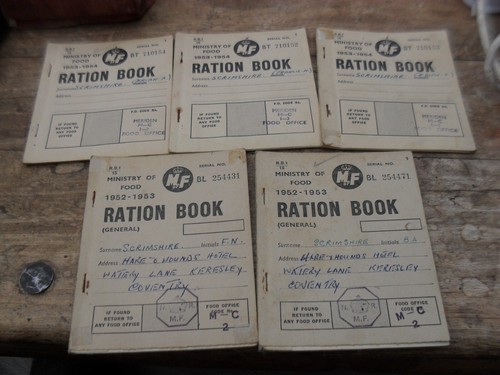 Vintage ration books - 5,