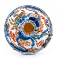 Antique Chinese Porcelain Famille Verte Cover Qing Kangxi Period 18th Century