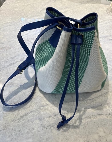 Boden green and white stripe - white,