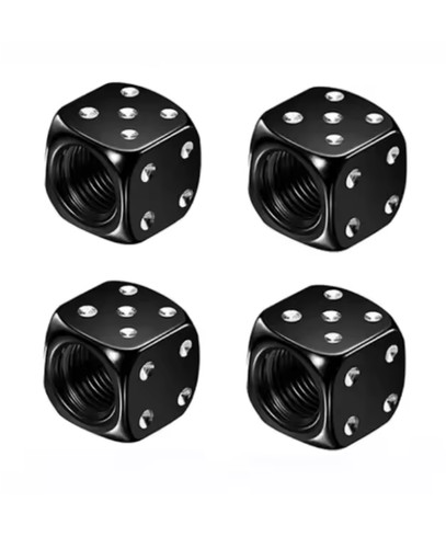 4pc dice tyre valve dust - 4pc,