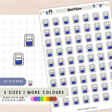 Bed Pillow Planner Stickers