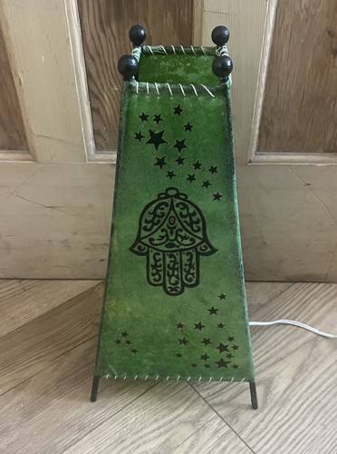 Moroccan leather floor - leather, lamp