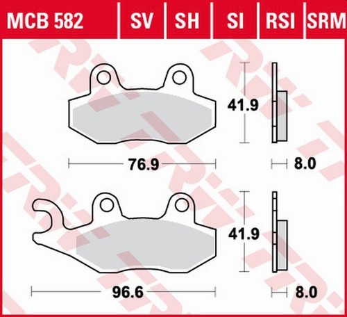 Kh135 sintered street brake - kh135,