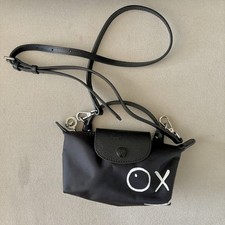 Longchamp x André Le Pliage André Top Handle Mini Bag Black Crossbody