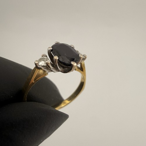 Vintage 18ct gold sapphire - gold,