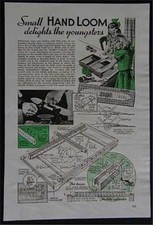 Table Top Weaving Hand Loom 1940 HowTo PLANS Child size