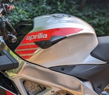 CARBON FIBRE Tank Sliders Paint Protectors Aprilia RSV4 Tuono V4 15 to 19 TWILL