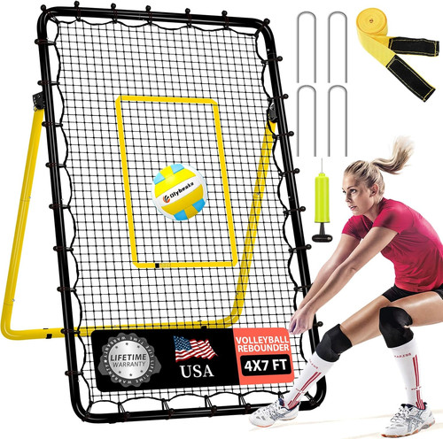 Adjustable angle volleyball - adjustable, 6-angle
