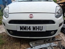 2014 FIAT PUNTO FACELIFT 5 DOOR MK3 COMPLETE FRONT BUMPER WHITE