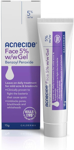 Face gel benzoyl peroxide - gel,