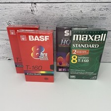 4 VHS Tape T-160 Blank NEW