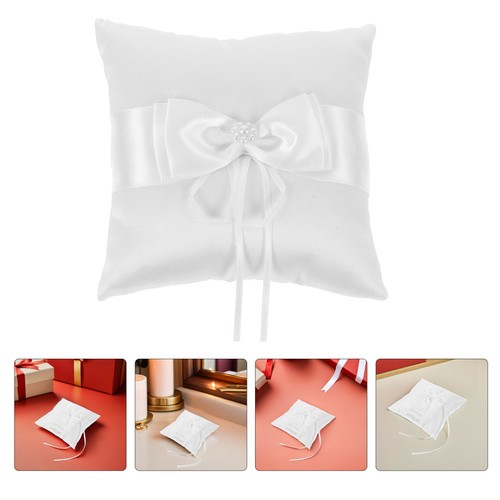 White knot cushion - white,