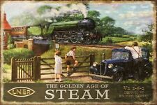 LNER Steam Railway Train Advert Vintage Retro style Metal Sign, man cave, shed