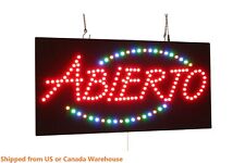 Abierto Sign,TOPKING Signage,LED Neon Open,Store,Window,Shop,Business,Display