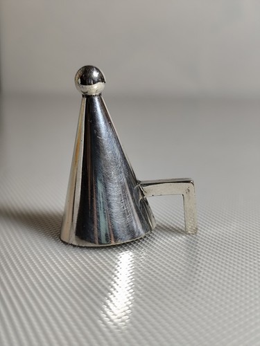 Conical silver tone stainless - conical,