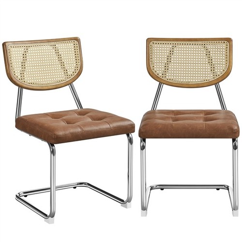 Rattan back dining chairs set - dining,