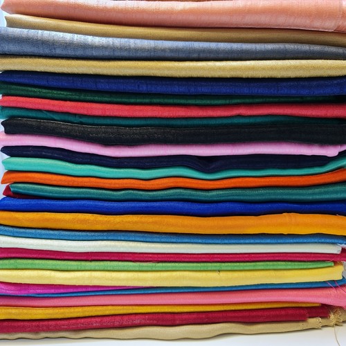 Faux raw silk dupion material - faux,