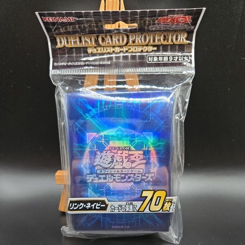 Yugioh sleeves link navy - yugioh,