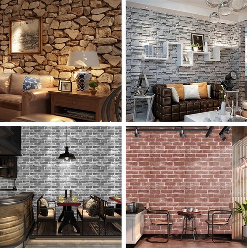 Effect brick wallpaper - 3d,