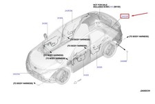 NISSAN ARIYA FE0 Rear Bumper Wiring Loom  240935MR2A NEW