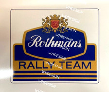 VINTAGE Rothmans Rally team