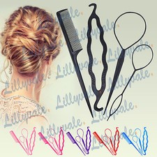 4 Pcs Set Styling Clip Bun