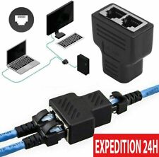 Splitter 1 Input 2 Output Splitter Adapter RJ45 Ethernet Network
