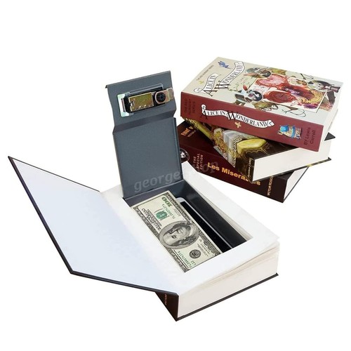 Book safe combination lock - book,