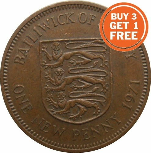 Jersey one pence 1971 - , to