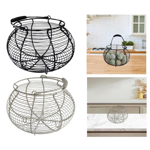 Wire egg basket collector - wire, basket,