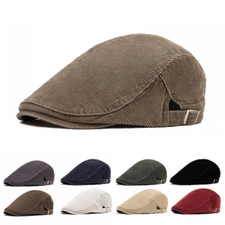 Men Corduroy Newsboy Flat