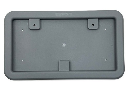 Full size gray plastic license - size,