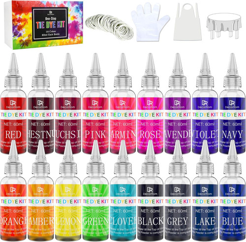 Tie dye kit - 18, colours