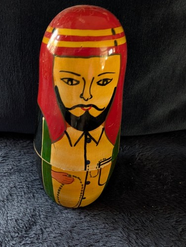 Retro russian wooden doll - doll, set