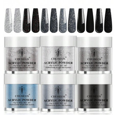 6Pcs CHOSEOS Dipping Powder Nail Kit Nude Acrylic Powder Starter Kit