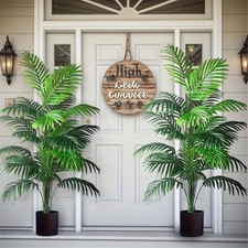 2Pcs Artificial Monstera Tree