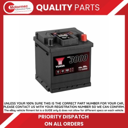 Yuasa ybx3202 12v 42ah 390a - yuasa,