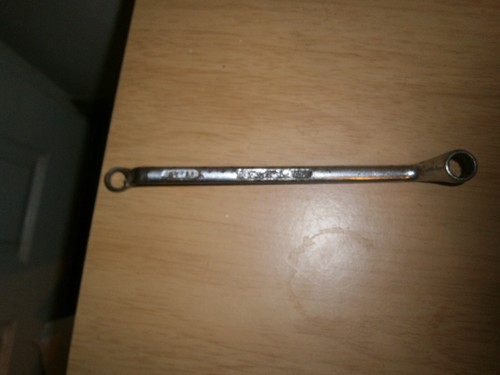 Vintage silver tone spanner - silver,