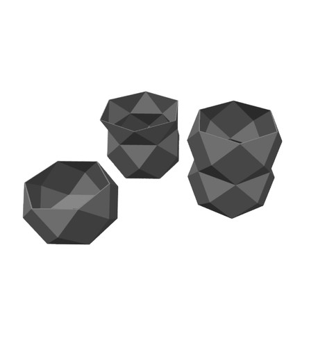 Low poly plant flower - low,