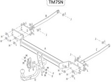 Towtrust Swan Neck Towbar For