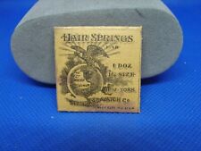 POCKET WATCH HAIR SPRINGS 16s